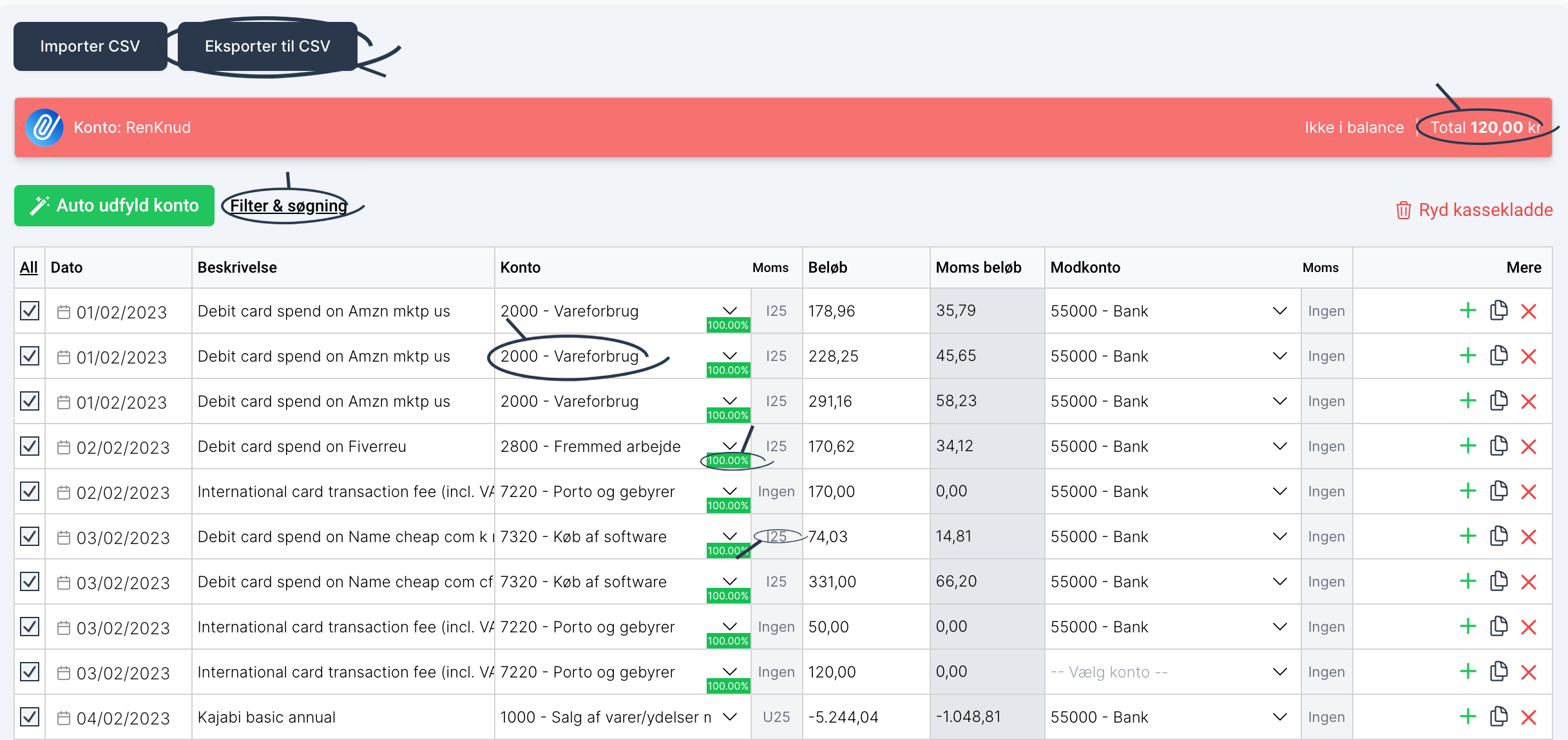 Fuluflow application vat filling